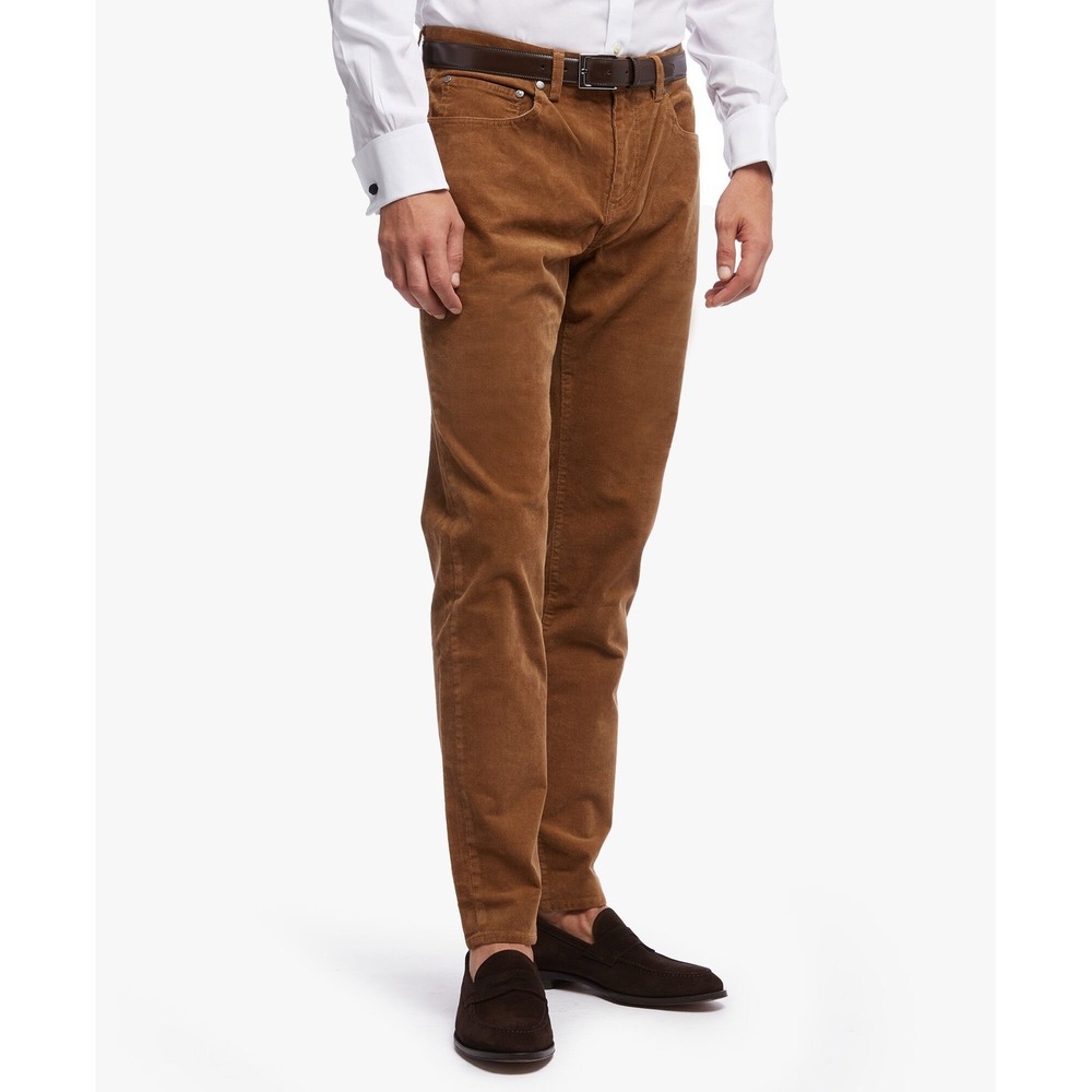Brooks Brothers Cotton 5-Pocket Corduroy Pants Brown Size 35x32 Preppy Fall‎ EUC